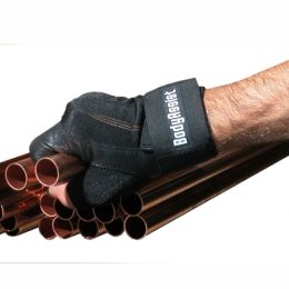 Bodyassist Shock Absorbing Leather Half Gloves (Pair)
