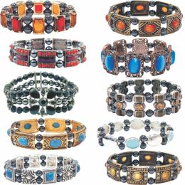 Dick Wicks Magnetic Hematite Fabulous Health Bracelets10 Pack