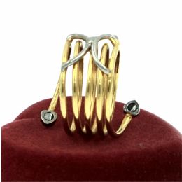 Dick Wicks Elegant Spiral Gold Magnetic RIng